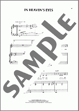 In Heaven's Eyes（Sandi Patti）のピアノ & ボーカル楽譜のサンプル画像