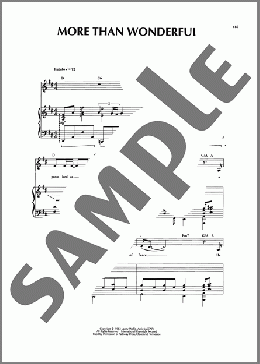 More Than Wonderful（Sandi Patti）のピアノ & ボーカル楽譜のサンプル画像