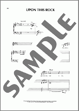 Upon This Rock（Sandi Patti）のピアノ & ボーカル楽譜のサンプル画像
