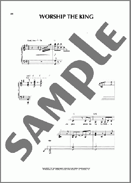 Worship The King（Sandi Patti）のピアノ & ボーカル楽譜のサンプル画像