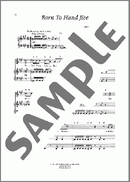 Born To Hand Jive (from Grease)（Warren Casey）のピアノ & ボーカル楽譜のサンプル画像