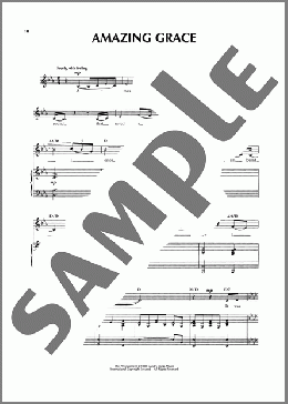 Amazing Grace（Sandi Patty/Sandi Patti）のピアノ & ボーカル楽譜のサンプル画像