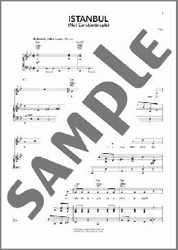 Istanbul (Not Constantinople)（They Might Be Giants）のピアノ & ボーカル & ギター楽譜のサンプル画像