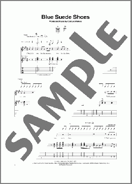 Blue Suede Shoes（Elvis Presley）のギターソロ楽譜のサンプル画像