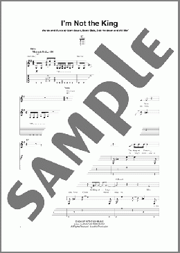 I'm Not The King(Audio Adrenaline)のギターソロ楽譜のサンプル画像
