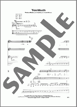 Too Much（Elvis Presley）のギターソロ楽譜のサンプル画像