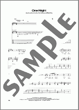 One Night（Elvis Presley）のギターソロ楽譜のサンプル画像