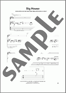 Big House（Audio Adrenaline）のギターソロ楽譜のサンプル画像