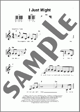 I Just Might(Bruno Mars)のピアノソロ楽譜のサンプル画像