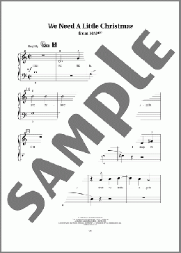 We Need A Little Christmas (from Mame)(Jerry Herman)のピアノソロ楽譜のサンプル画像