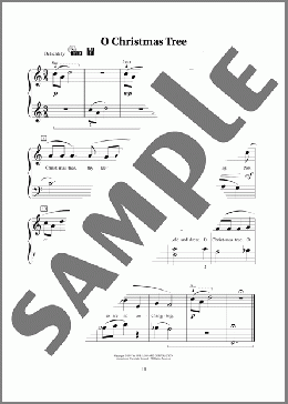 O Christmas Tree（Traditional German Carol）のピアノソロ楽譜のサンプル画像