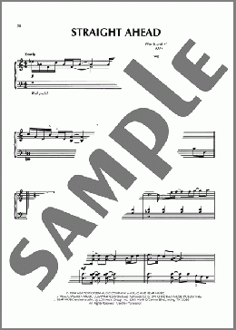 Straight Ahead(Amy Grant)のピアノソロ楽譜のサンプル画像