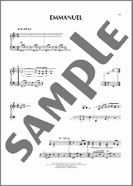 Emmanuel（Michael W. Smith）のピアノソロ楽譜のサンプル画像