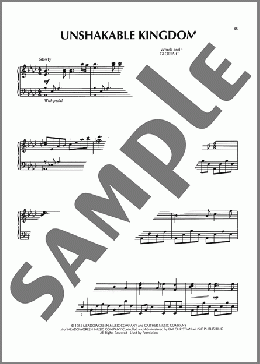 Unshakable Kingdom（Sandi Patty）のピアノソロ楽譜のサンプル画像