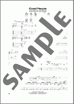 Good People（Audio Adrenaline）のギターソロ楽譜のサンプル画像