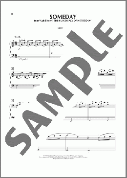 Someday (from The Hunchback of Notre Dame)(All-4-One)のピアノ連弾楽譜のサンプル画像