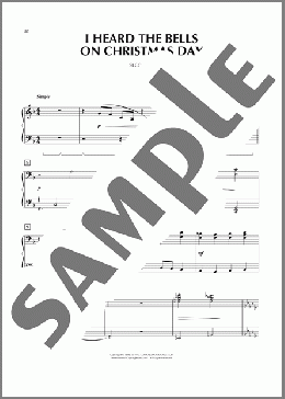 I Heard The Bells On Christmas Day（Henry Wadsworth Longfellow）のピアノ連弾楽譜のサンプル画像