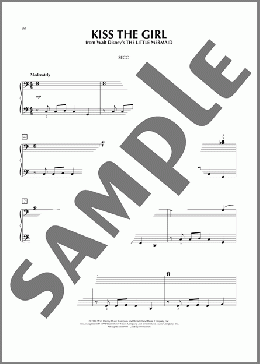Kiss The Girl(Little Texas)のピアノ連弾楽譜のサンプル画像