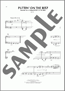 Puttin' On The Ritz（Taco）のピアノ連弾楽譜のサンプル画像