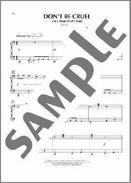 Don't Be Cruel (To A Heart That's True)(Cheap Trick/Elvis Presley)のピアノ連弾楽譜のサンプル画像