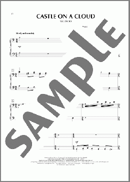 Castle On A Cloud (from Les Miserables)（Alain Boublil/Jean-Marc Natel/Herbert Kretzmer/Claude-Michel Schonberg/Boublil & Schonberg）のピアノ連弾楽譜のサンプル画像