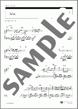 lulu.（Mrs. GREEN APPLE）のピアノソロ、上級向け楽譜のサンプル画像