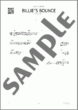 ビリーズ・バウンス（Charlie Parker）のその他、初級から中級向け楽譜のサンプル画像