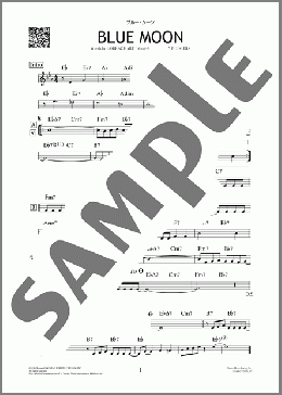 ブルー・ムーン（Richard Rodgers）のその他、初級から中級向け楽譜のサンプル画像