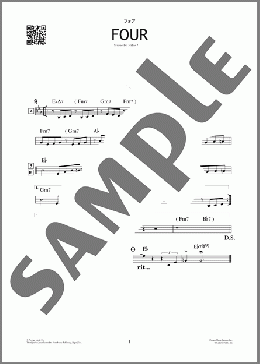 フォア（Miles Davis）のその他、初級から中級向け楽譜のサンプル画像