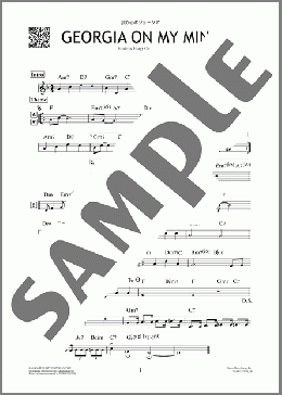 我が心のジョージア（Hoagy Carmichael）のその他、初級から中級向け楽譜のサンプル画像