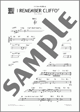 クリフォードの思い出（Benny Golson）のその他、初級から中級向け楽譜のサンプル画像