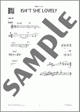 可愛いアイシャ（Stevie Wonder）のその他、初級から中級向け楽譜のサンプル画像