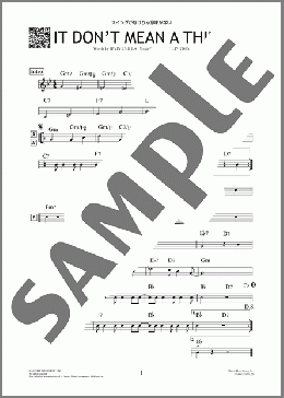 スイングがなけりゃ意味がない（Duke Ellington）のその他、初級から中級向け楽譜のサンプル画像