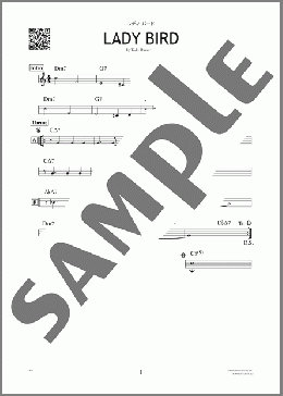 レディ・バード（Tadd Dameron）のその他、初級から中級向け楽譜のサンプル画像