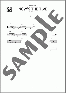 ナウズ・ザ・タイム（Charlie Parker）のその他、初級から中級向け楽譜のサンプル画像