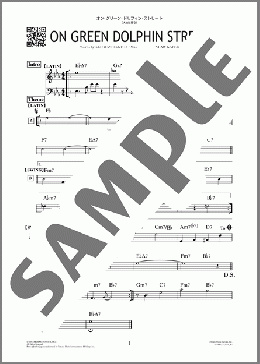 オン・グリーン・ドルフィン・ストリート(大地は怒る)（Bronislau Kaper）のその他、初級から中級向け楽譜のサンプル画像