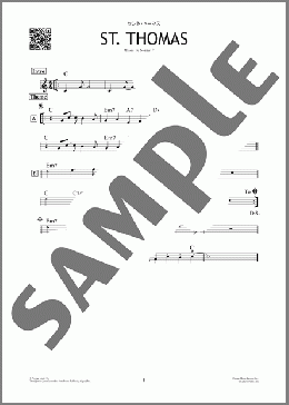 セント・トーマス(Sonny Rollins)のその他、初級から中級向け楽譜のサンプル画像