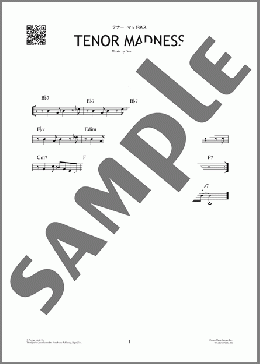 テナー・マッドネス(Sonny Rollins)のその他、初級から中級向け楽譜のサンプル画像