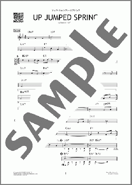 アップ・ジャンプト・スプリング(Freddie Hubbard)のその他、初級から中級向け楽譜のサンプル画像