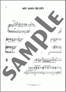 My Man Blues(Bessie Smith)のピアノ & ボーカル & ギター楽譜のサンプル画像