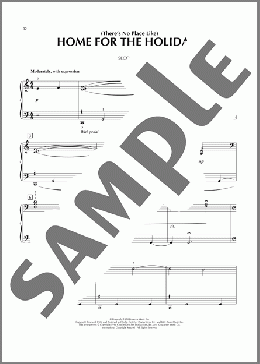 (There's No Place Like) Home For The Holidays（Perry Como）のピアノ連弾楽譜のサンプル画像