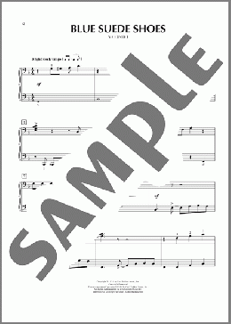 Blue Suede Shoes(Elvis Presley)のピアノ連弾楽譜のサンプル画像