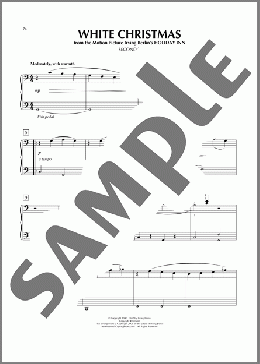 White Christmas（Bing Crosby）のピアノ連弾楽譜のサンプル画像