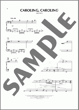 Caroling, Caroling（Wihla Hutson）のピアノ連弾楽譜のサンプル画像