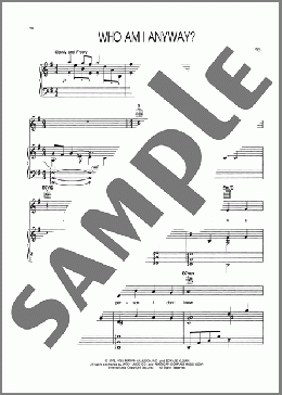 Who Am I Anyway (from A Chorus Line)（Edward Kleban/Marvin Hamlisch）のピアノ & ボーカル & ギター楽譜のサンプル画像