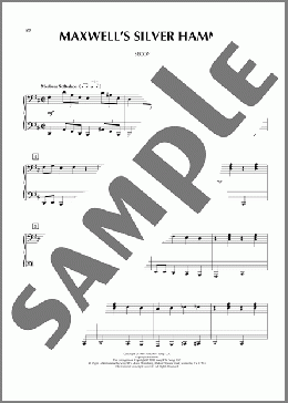 Maxwell's Silver Hammer(The Beatles)のピアノ連弾楽譜のサンプル画像