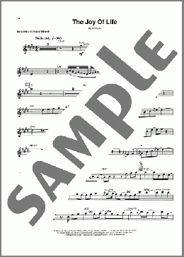 The Joy Of Life（Kenny G）のソプラノサックスソロ楽譜のサンプル画像