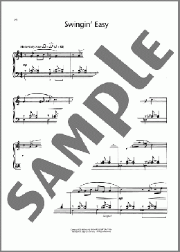Swingin' Easy(Bill Boyd)のピアノソロ楽譜のサンプル画像