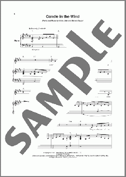 Candle In The Wind(Elton John)のその他楽譜のサンプル画像