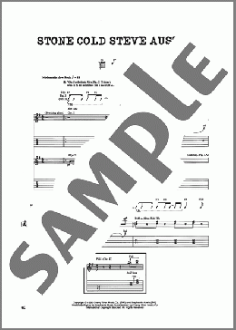Stone Cold Steve Austin（Jim Johnston）のギターソロ楽譜のサンプル画像